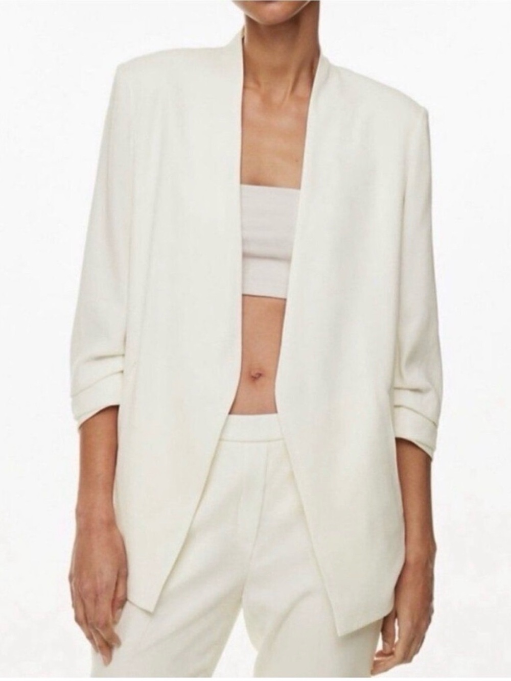 Aritzia Babaton New Power Blazer size 4 ivory